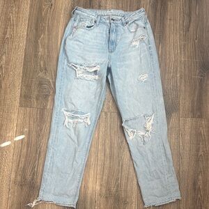 American Eagle Outfitters Boyfriend Blue Jeans Light Wash
